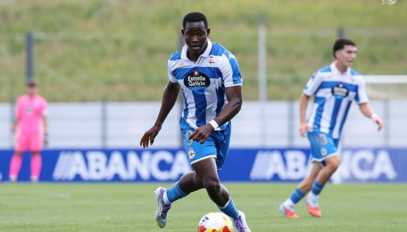 Bil Nsongo en un encuentro de esta temporada